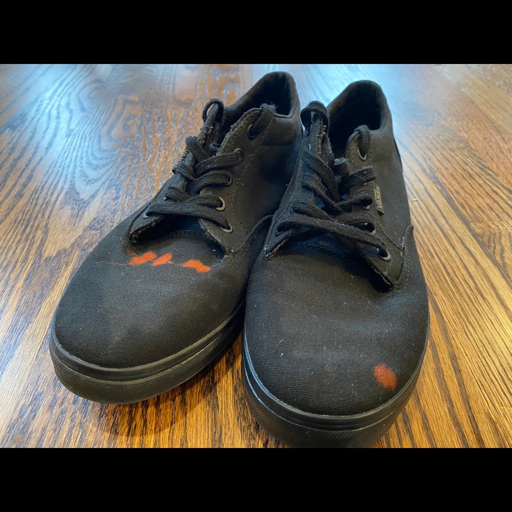 Vans black basic lace ups